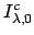 $I^c_{\lambda , 0}$