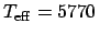 $T_{\rm eff} = 5770\,$