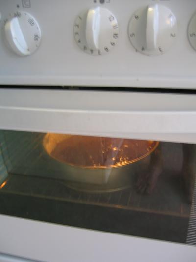 en el horno