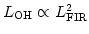 $ L_{\rm OH}\propto L_{\rm FIR}^{2}$